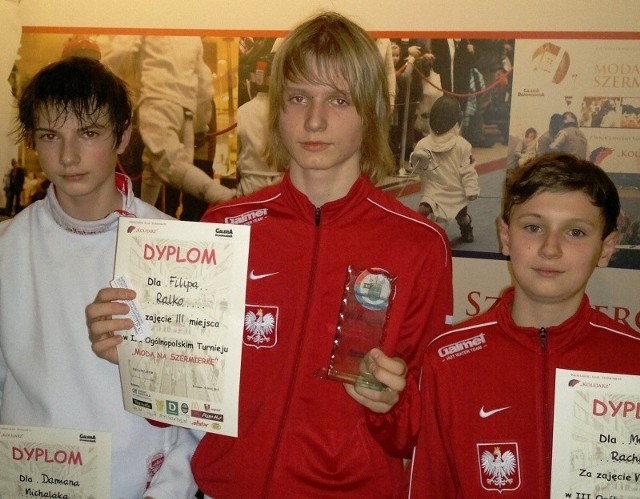 Damian Michalak, Filip Ralko i Michał Rachwalik (na zdjęciu od lewej)