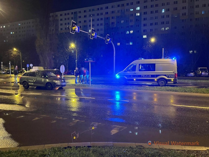 Wypadek na alei Rejtana w Rzeszowie. Obywatel Kazachstanu potrącił pieszego na pasach [ZDJĘCIA]