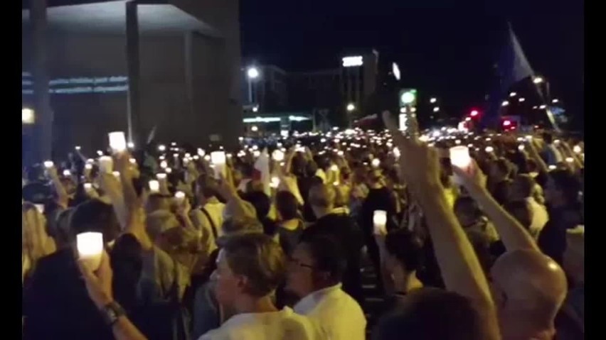 Manifestacja w Katowicach przed Sądem Okręgowym