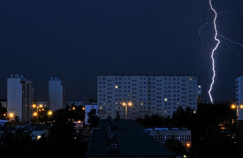 Gwałtowna burza nad Toruniem