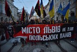 "Miasto Lwów nie dla polskich panów". Manifestacja skrajnej prawicy we Lwowie [FOTO]