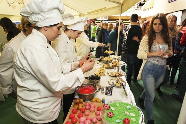 Podczas targów w Świeciu stoisko Zespołu Szkół w Grubnie przyciągnęło tłumy odwiedzających