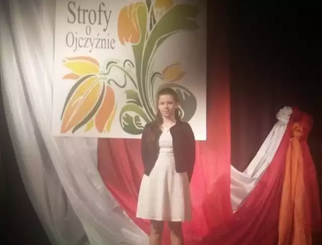 Magdalena Szymczyk ze szkoły w Dobromierzu zajęła pierwsze miejsce w konkursie recytatorskim „Strofy o Ojczyźnie” na szczeblu wojewódzkim.
