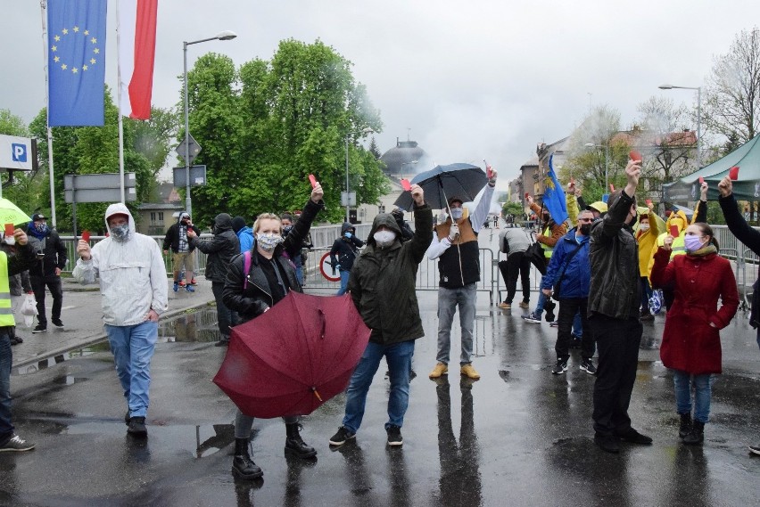 Cieszyn: drugi protest przeciw granicy. „Otwarcie granic nie rozwiązuje problemu”