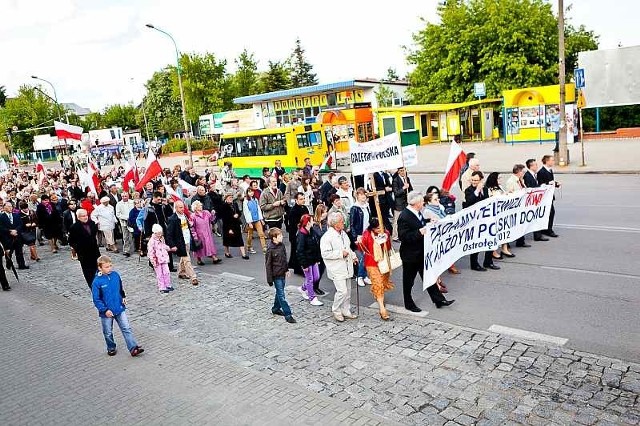 3 czerwca w marszu ws. obrony TV Trwam w Ostrołęce wzięło udział