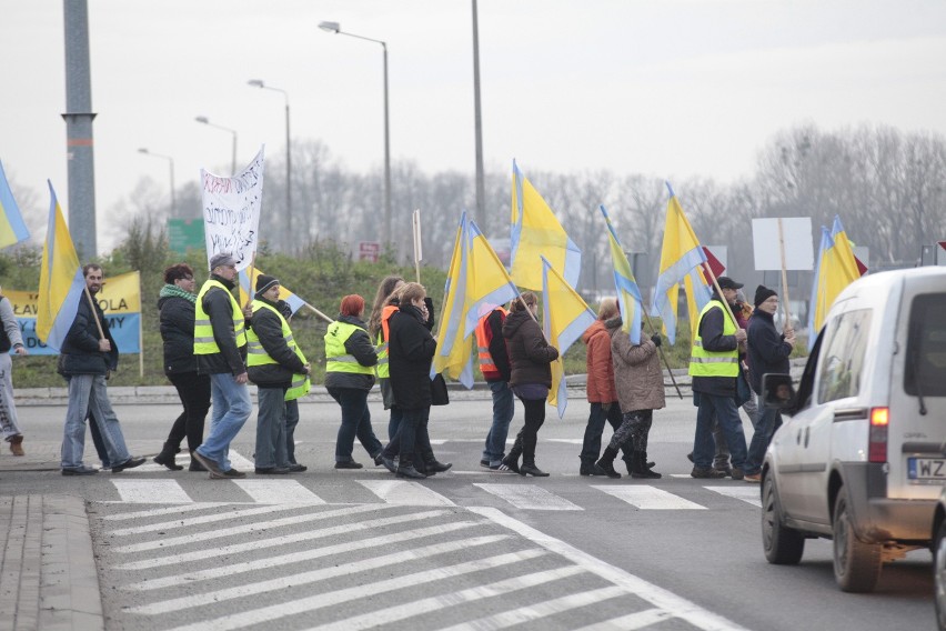 Protest na obwodnicy Opola.