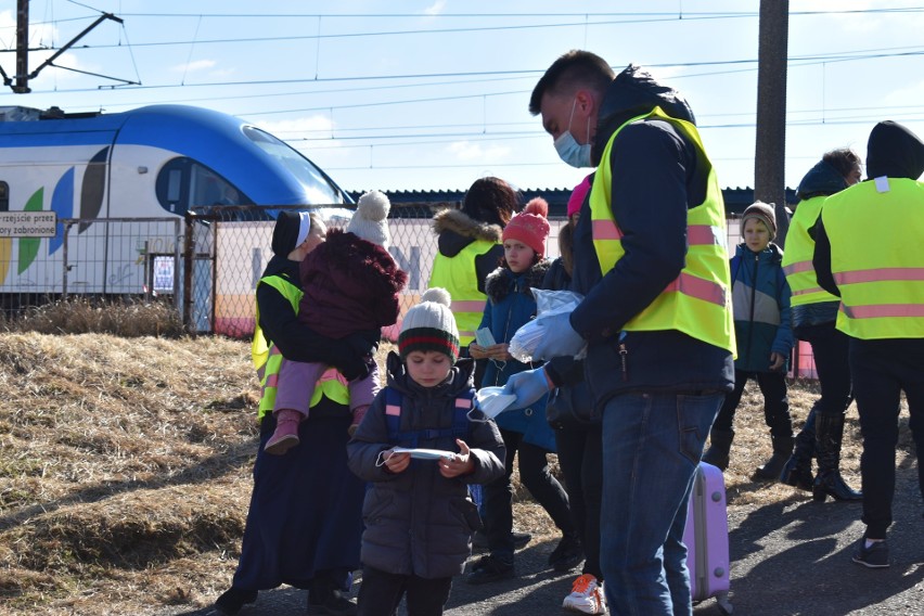 1500 Ukraińców przyjechało do Olkusza (10.03.2022)