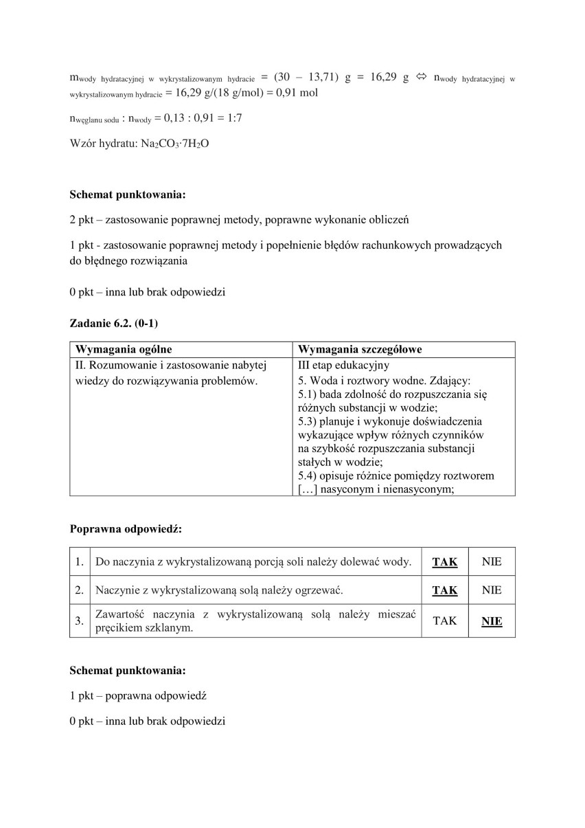 Matura z chemii 2018 r. z Wydziałem Chemii Uniwersytetu Jagiellońskiego [ODPOWIEDZI] 