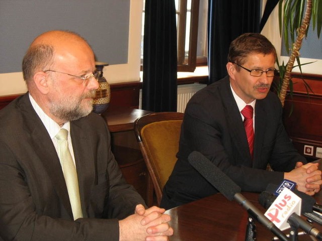 Piotr Kownacki spotkał się w ratuszu z prezydentem Głogowa Janem Zubowskim