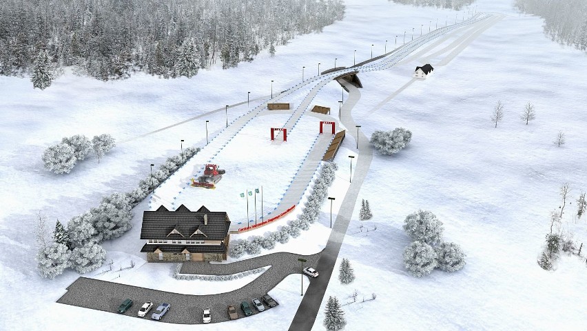 Podhale. Za 10 mln zł zbudują centrum biegów narciarskich [WIZUALIZACJA]