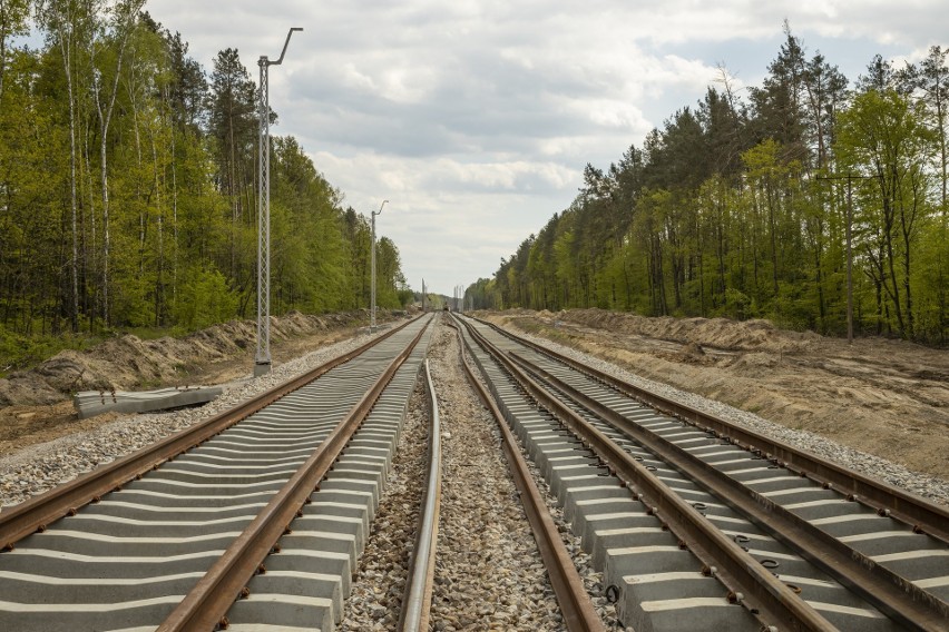 Trwają intensywne prace budowlane na odcinku trasy w...