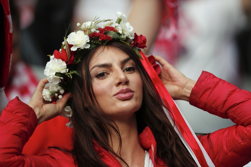 Na trybunach Stade de France w trakcie meczu Polaków z...