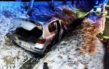 Nocą auto rozbiło się na głównej szosie łączącej Nowy Sącz z Krakowem i Tarnowem