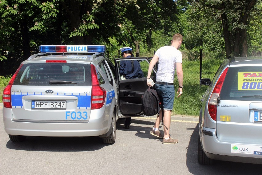 Akcja taksówkarzy w Łodzi. Zatrzymali kierowcę Ubera.