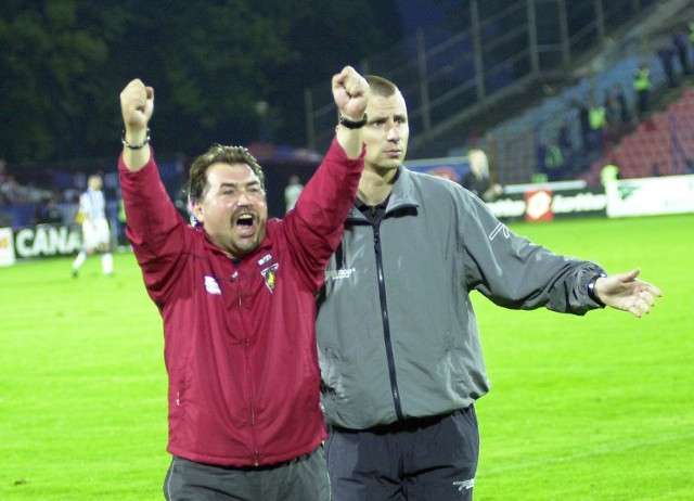 Bogusław Baniak przeżył w Pogoni zwycięstwa i porażki. W 1998 roku uratował zespół przed degradacją z ekstraklasy. W 2004 wygrał rozgrywki w II lidze.