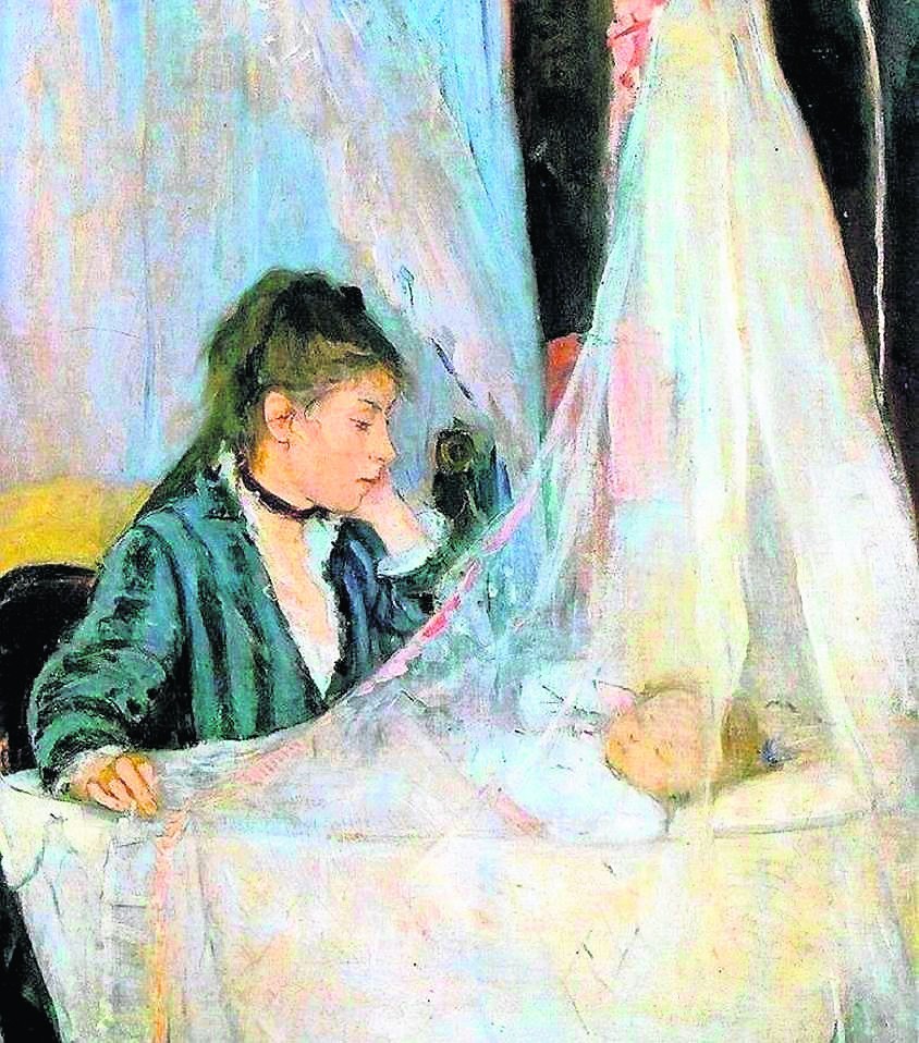 Berthe Morisot „Kołyska”. Obraz przedstawia siostrę artystki...