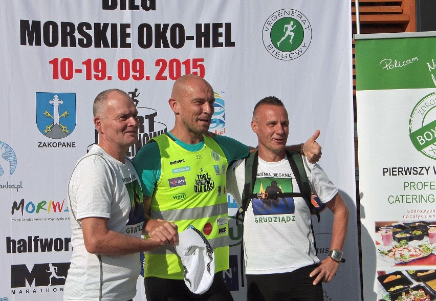Wspólna fotka z kolegami z grudziądzkiej akademii biegania.
