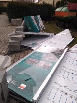 Silny wiatr zniszczył wystawę w Kopalni Guido w Zabrzu. Otwarcie trzeba było przełożyć
