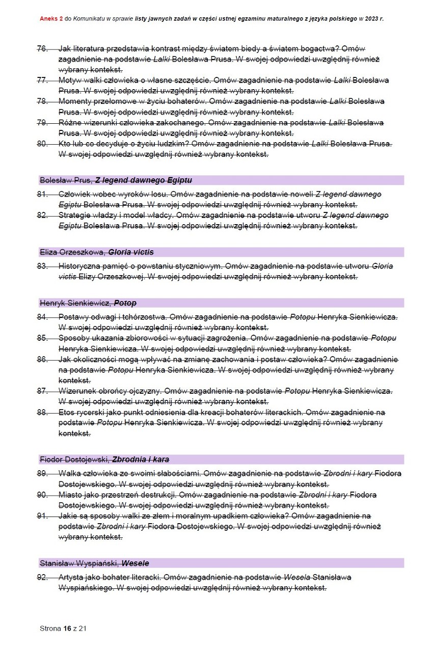 Pytania jawne na maturę ustną z polskiego 2023. Wszystkie pytania od CKE i odpowiedzi. Matura poprawkowa ustna już niebawem