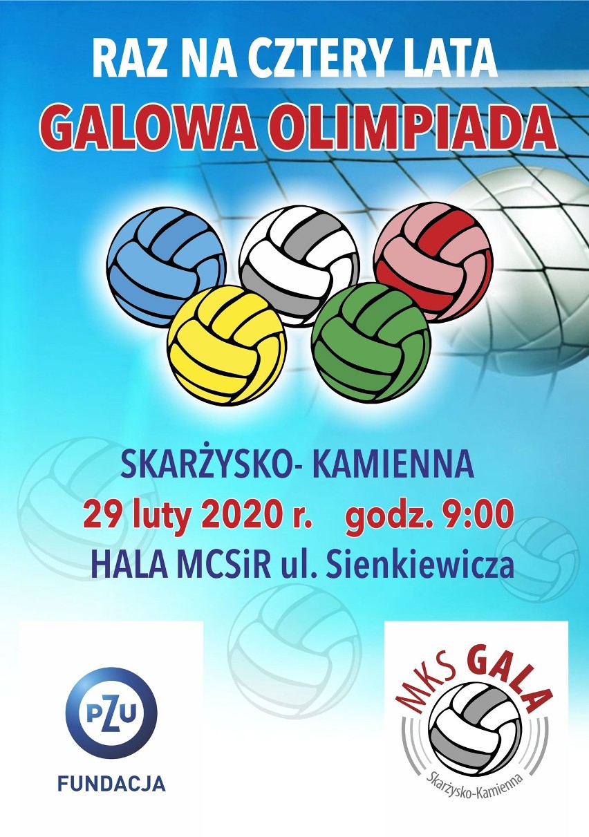Gala Skarżysko-Kamienna zaprasza do udziału w siatkarskiej olimpiadzie i siatkarskiej lidze szkolnej