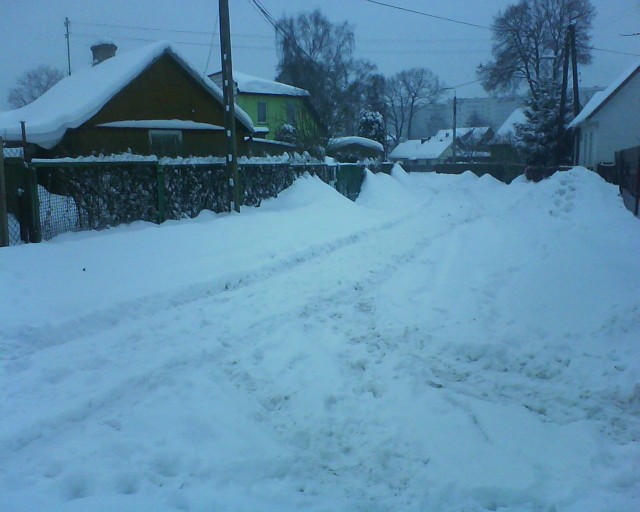 Angielska zasypana śniegiem