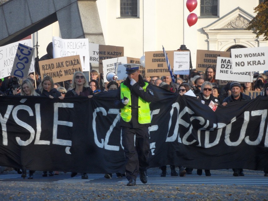 Czarny protest w Częstochowie