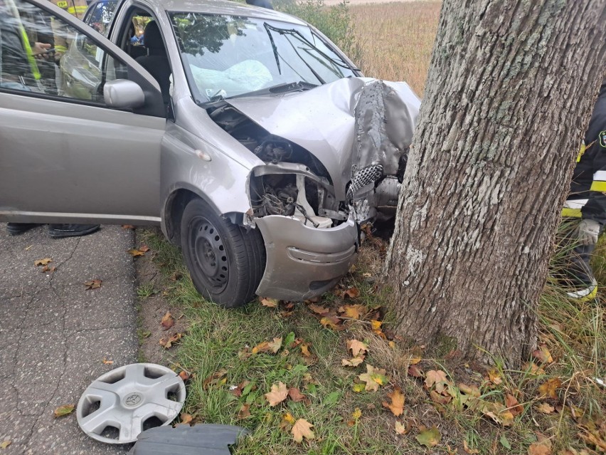 Do zdarzenia doszło we wtorek rano na drodze powiatowej...