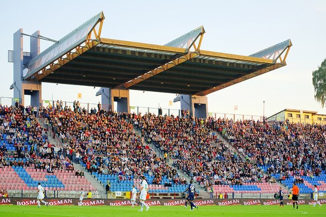 Kibice na meczu Pogoń Szczecin - Lechia Gdańsk