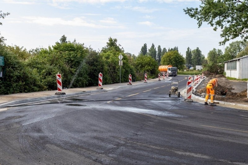 Modernizacja ulic w obrębie portu. Stan 09.06.2022