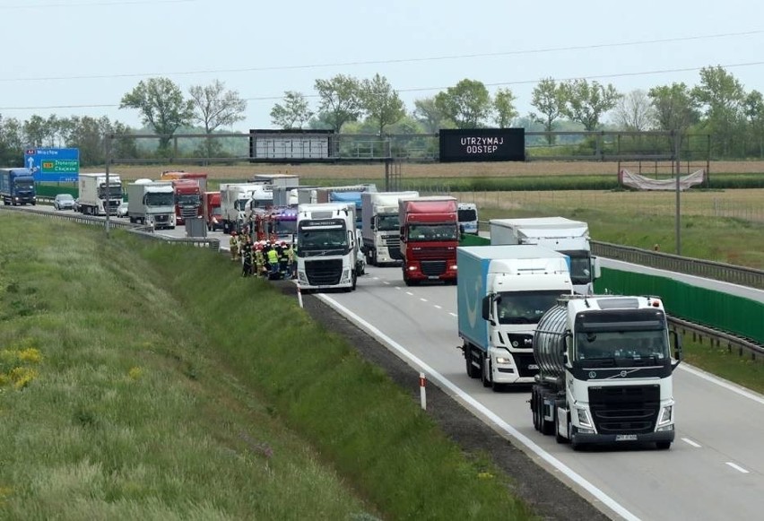 Karambol na autostradzie A4. Były duże utrudnienia 