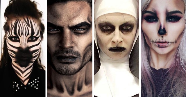 Makijaż na Halloween: zakonnica, zombie, klaun