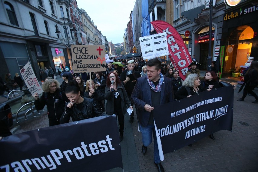 Czarny protest w miastach woj. śląskiego ZDJĘCIA + WIDEO