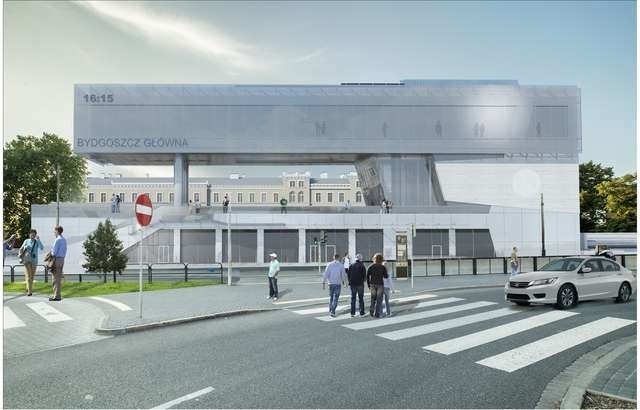Tak ma w październiku 2015 roku wyglądać nowy gmach bydgoskiego Dworca Głównego PKP