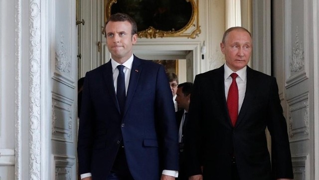 Ukraińcy mają żal do prezydenta Francji za brak działania ws. inwazji Rosji