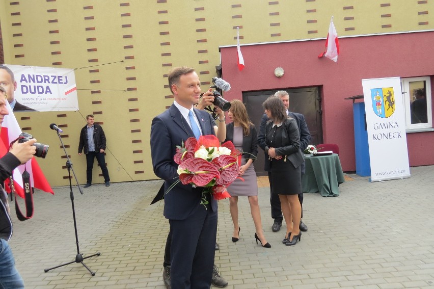 Andrzej Duda w Konecku...