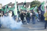 Brzeszcze. Manifestacja górnicza znów przyciągnęła tłumy przed kopalnianą bramę