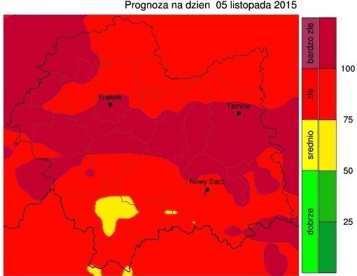 Alarm smogowy w Małopolsce. Bardzo wysoki poziom pyłu