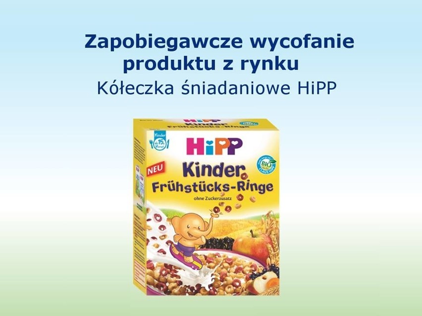 Wycofane "kółeczka śniadaniowe"