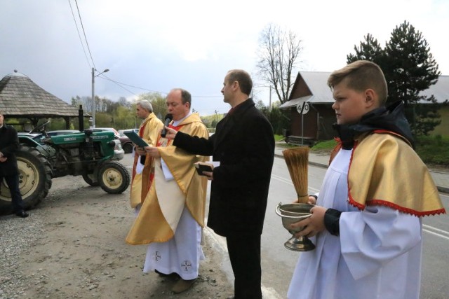 W ubiegłym roku w Święto Miłosierdzia Bożego w  Parafii zostały poświęcone traktory przed nowym sezonem prac polowych