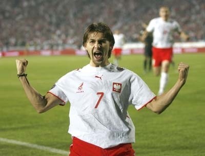 Euzebiusz Smolarek - bohater ostatnich dni. W sobotę gol z Kazachstanem, wczoraj dwa z Portugalią.
