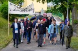 Marsz w obronie placu zabaw na Morenie w Gdańsku. Mieszkańcy protestowali przeciwko polityce spółdzielni mieszkaniowej 09.06.2022