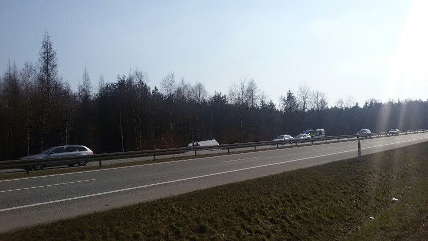 Wypadek na S1 w Mysłowicach