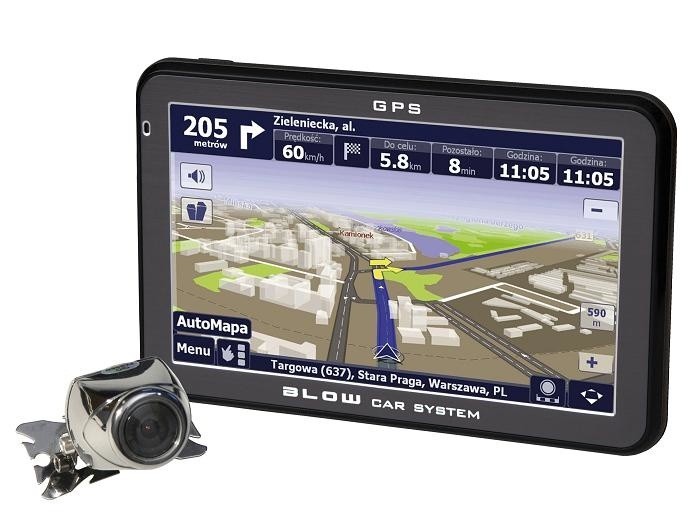 Nowa samochodowa nawigacja GPS z kamerą cofania 