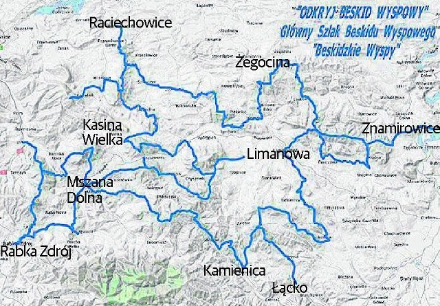 Tak wygląda trasa Głównego Szlaku. Piechurzy, którym uda się go przejść, otrzymają specjalne odznaki