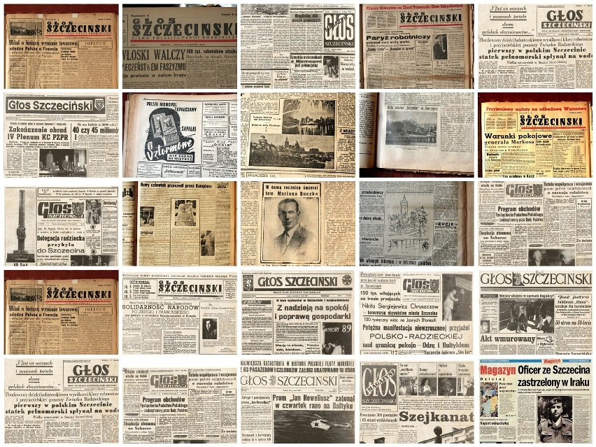 Pierwszy numer "Głosu Szczecińskiego" ukazał się 75 lat temu. Zobacz archiwalne okładki!