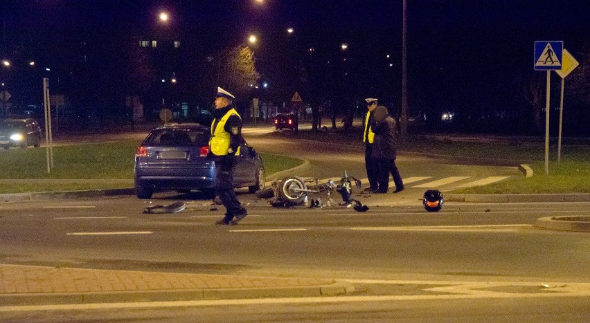 Wypadek na skrzyżowaniu Al. Kompozytorów Polskich i Elsnera