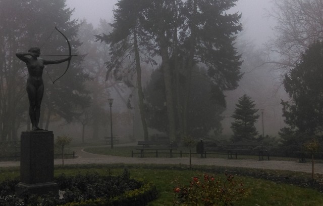 Miejskie parki, skwery, ulice w Bydgoszczy od czwartkowego wieczoru spowijają mgły. Synoptycy szacują, że aura zmieni sie dopiero w weekend, kiedy ma przyjść znaczne ochłodzenie.Pogoda na dzień (25.11.2016)  | KUJAWSKO-POMORSKIEźródło: TVN Meteo Active
