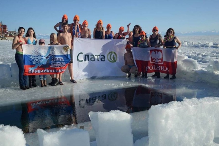 Szczecińsko-polickie morsy w lodowej kąpieli w jeziorze Bajkał [ZDJĘCIA]