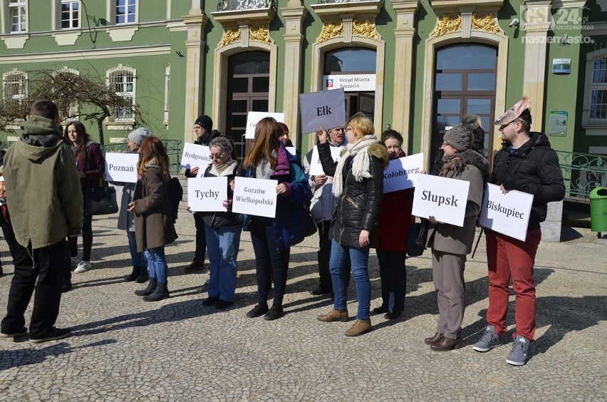 Cyrk bez zwierząt w Szczecinie. Czy to możliwe? Protest przed urzędem