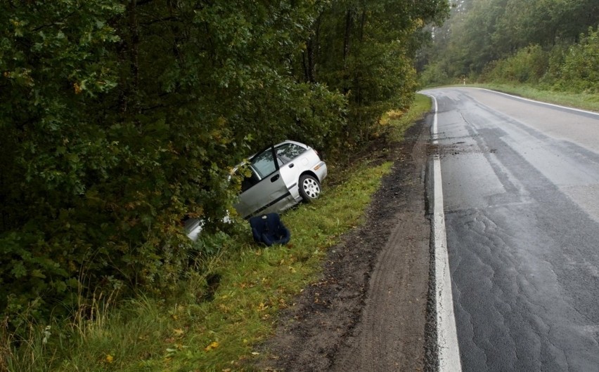 Wypadek koło Barcina